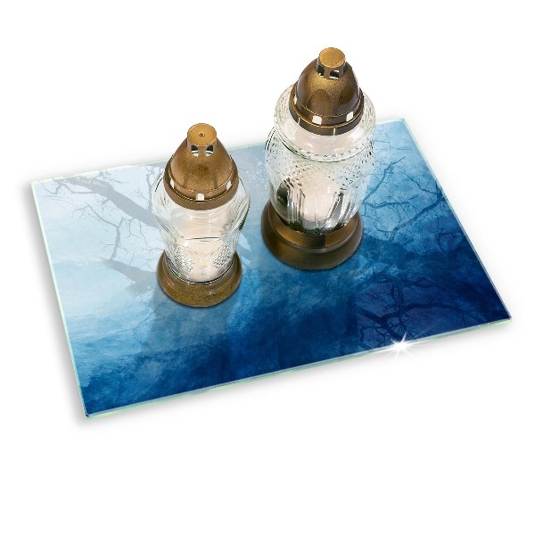 Posavaso de vidrio para velas Fondo abstracto