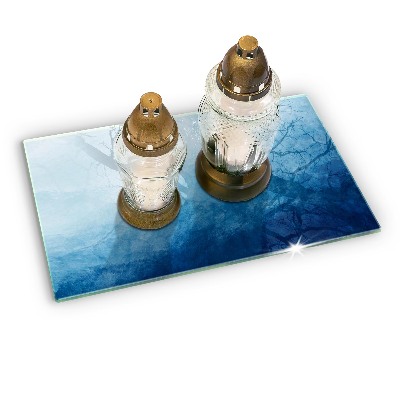 Posavaso de vidrio para velas Fondo abstracto