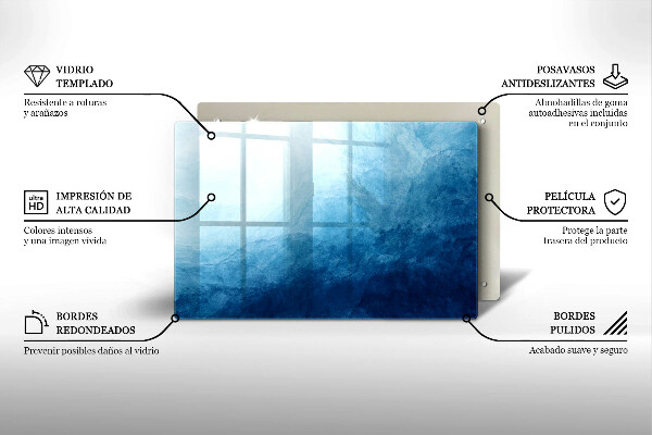 Posavaso de vidrio para velas Fondo abstracto