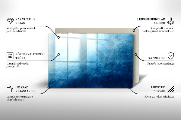 Posavaso de vidrio para velas Fondo abstracto