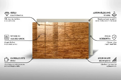 Posavaso de cristal para velas funerarias Textura de tablero de madera