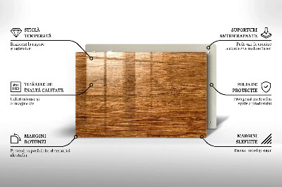 Posavaso de cristal para velas funerarias Textura de tablero de madera