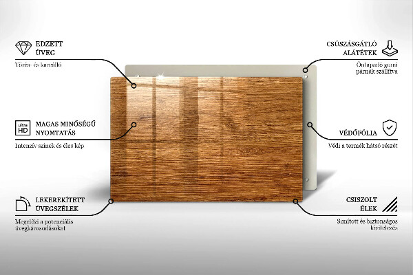 Posavaso de cristal para velas funerarias Textura de tablero de madera