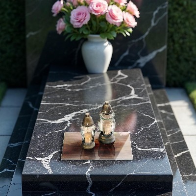 Posavaso de cristal para velas funerarias Textura de tablero de madera