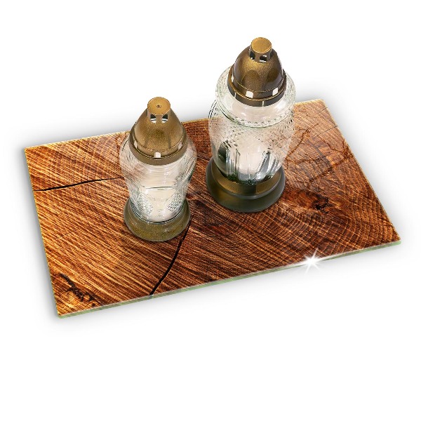 Dekoracyjna podkładka pod znicz Struktura drewno