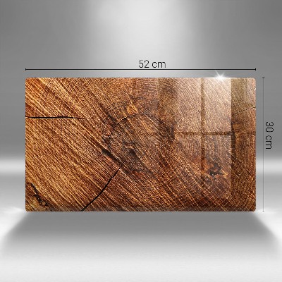 Posavaso de vidrio para velas funerarias Estructura de madera