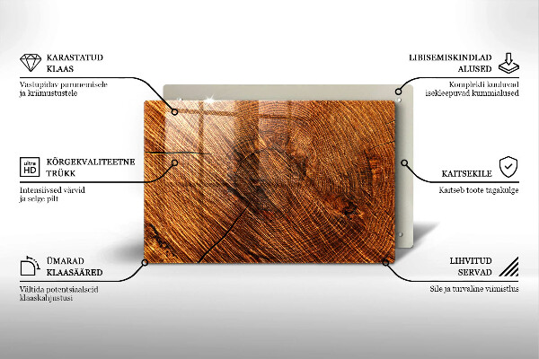 Posavaso de vidrio para velas funerarias Estructura de madera