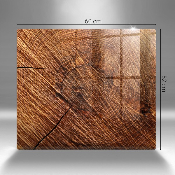 Posavaso de vidrio para velas funerarias Estructura de madera