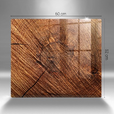 Posavaso de vidrio para velas funerarias Estructura de madera