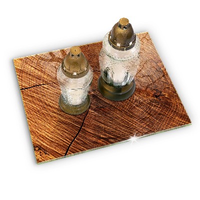 Dekoracyjna podkładka pod znicz Struktura drewno