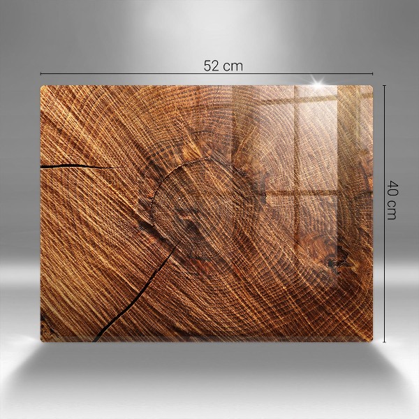 Posavaso de vidrio para velas funerarias Estructura de madera