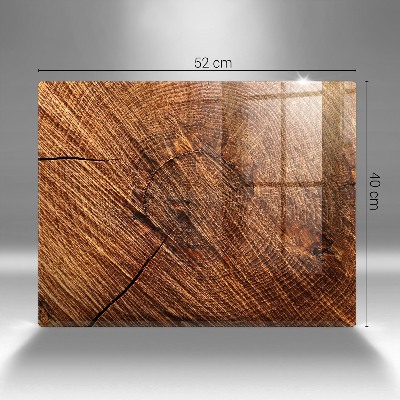 Posavaso de vidrio para velas funerarias Estructura de madera