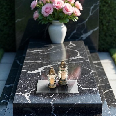 Posavaso de cristal para velas funerarias Fondo de textura de metal