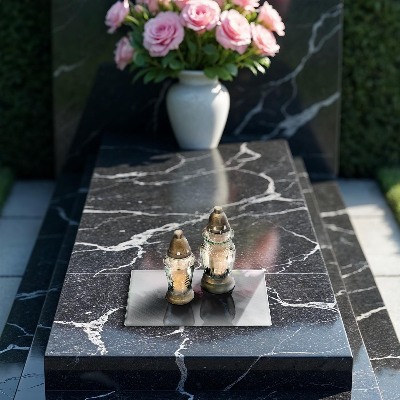 Posavaso de cristal para velas funerarias Fondo de textura de metal