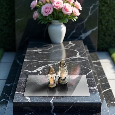 Posavaso de vidrio para velas Textura de metal