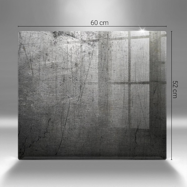 Posavaso de vidrio para velas Textura de metal