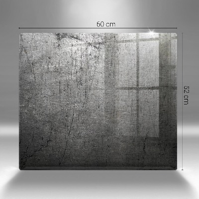 Posavaso de vidrio para velas Textura de metal