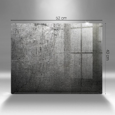 Posavaso de vidrio para velas Textura de metal