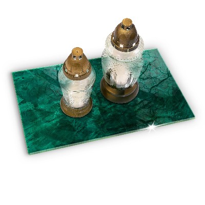 Posavaso de cristal para velas funerarias Textura de fondo de piedra