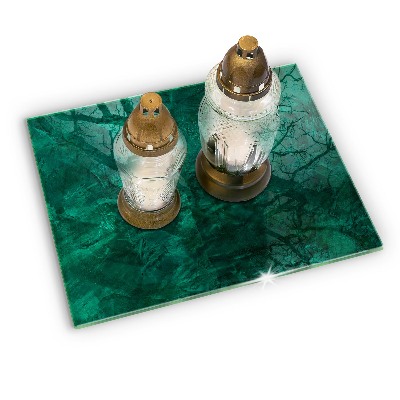 Posavaso de cristal para velas funerarias Textura de fondo de piedra