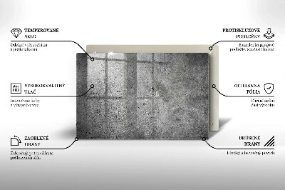 Posavaso de vidrio para velas funerarias Textura de piedra de hormigón