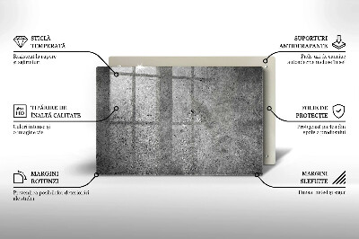 Posavaso de vidrio para velas funerarias Textura de piedra de hormigón