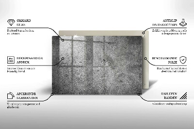 Posavaso de vidrio para velas funerarias Textura de piedra de hormigón