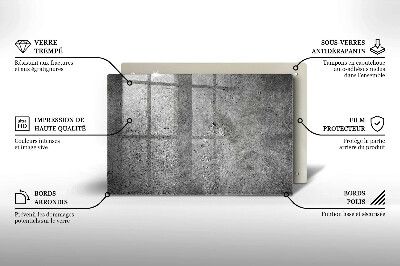 Posavaso de vidrio para velas funerarias Textura de piedra de hormigón