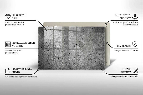 Posavaso de vidrio para velas funerarias Textura de piedra de hormigón