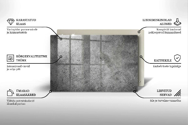 Posavaso de vidrio para velas funerarias Textura de piedra de hormigón