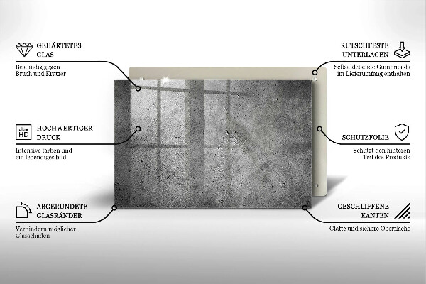 Dekoracyjna podkładka pod znicz Beton kamień tekstura