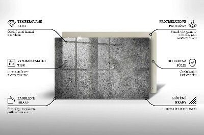 Posavaso de vidrio para velas funerarias Textura de piedra de hormigón