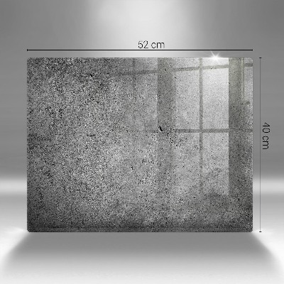 Posavaso de vidrio para velas funerarias Textura de piedra de hormigón