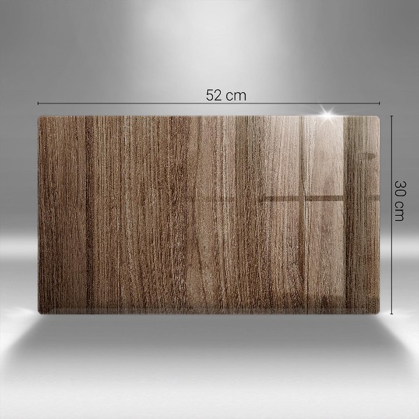 Posavaso de vidrio para velas Textura de madera