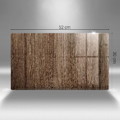 Posavaso de vidrio para velas Textura de madera