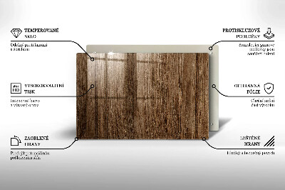 Posavaso de vidrio para velas Textura de madera