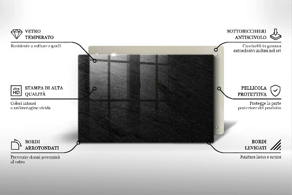 Posavaso de vidrio para velas Textura de piedra