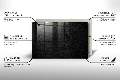 Posavaso de vidrio para velas funerarias Textura de roca