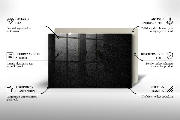 Posavaso de vidrio para velas funerarias Textura de roca