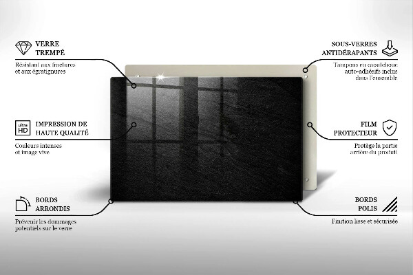 Posavaso de vidrio para velas funerarias Textura de roca