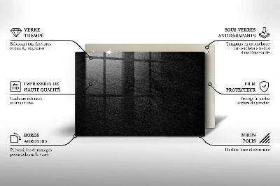 Posavaso de vidrio para velas funerarias Textura de roca