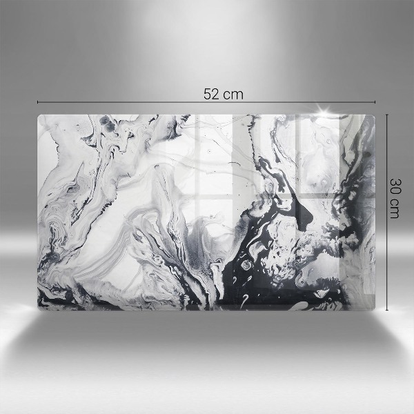 Posavaso de cristal para velas funerarias Abstracción de tinta