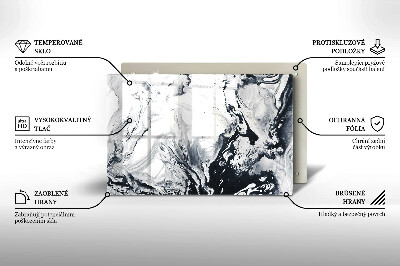 Posavaso de cristal para velas funerarias Abstracción de tinta