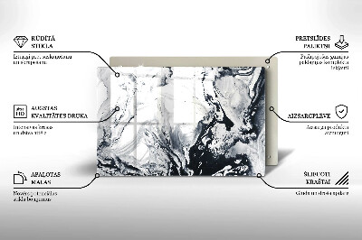 Posavaso de cristal para velas funerarias Abstracción de tinta