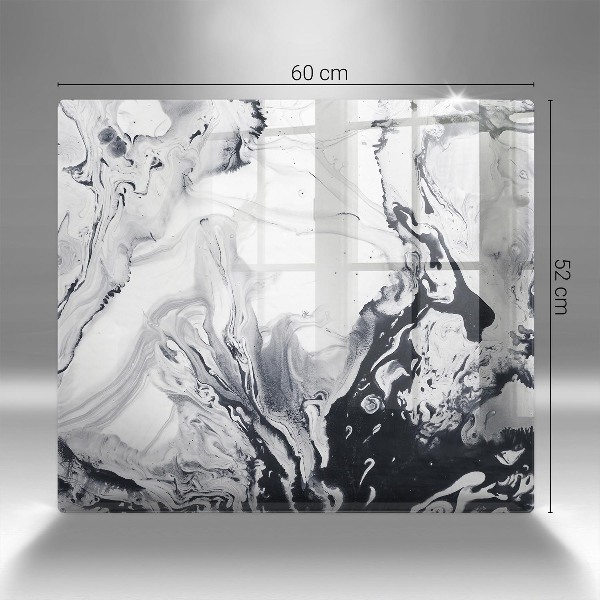 Posavaso de cristal para velas funerarias Abstracción de tinta