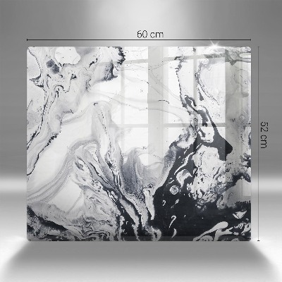 Posavaso de cristal para velas funerarias Abstracción de tinta