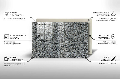 Posavaso de vidrio para velas Textura de piedra