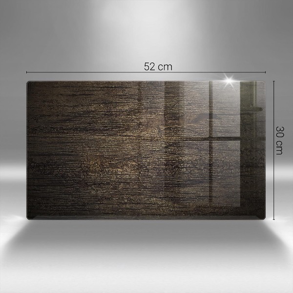 Posavaso de cristal para velas funerarias Textura de madera de corteza