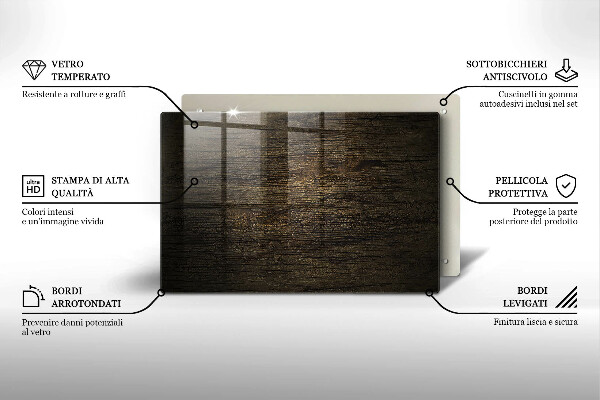 Posavaso de cristal para velas funerarias Textura de madera de corteza