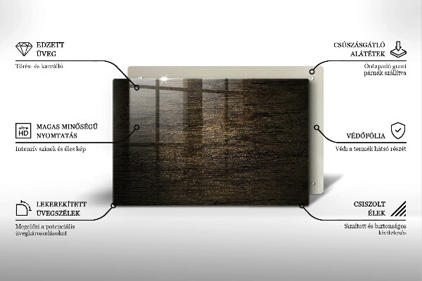 Posavaso de cristal para velas funerarias Textura de madera de corteza